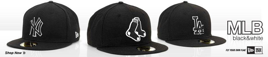 Shop MLB Black and White Fashion Caps